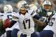 EAST RUTHERFORD, NJ - DECEMBER 23: Quarterback Philip Rivers #17 of the San Diego Chargers looks to pass against the New York Jets during the first half at MetLife Stadium on December 23, 2012 in East Rutherford, New Jersey. The Chargers defeated the Jets 27-17. (Photo by Rich Schultz /Getty Images)
