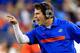 JACKSONVILLE, FL - OCTOBER 29: Head coach Will Muschamp of the Florida Gators points during the game against the Georgia Bulldogs at EverBank Field on October 29, 2011 in Jacksonville, Florida. (Photo by Sam Greenwood/Getty Images)