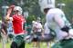 Jun 11, 2013; Florham Park, NJ, USA; New York Jets quarterback Mark Sanchez (6) throws a pass during the New York Jets minicamp session at the Atlantic Health Jets Training Center. Mandatory Credit: Ed Mulholland-USA TODAY Sports