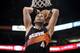 Feb. 24, 2013; Phoenix, AZ, USA; Phoenix Suns center Marcin Gortat (4) dunks the ball against the San Antonio Spurs in the first half at US Airways Center. Mandatory Credit: Jennifer Stewart-USA TODAY Sports