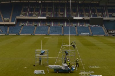 Murrayfield Goalposts Find New Home in Thurso