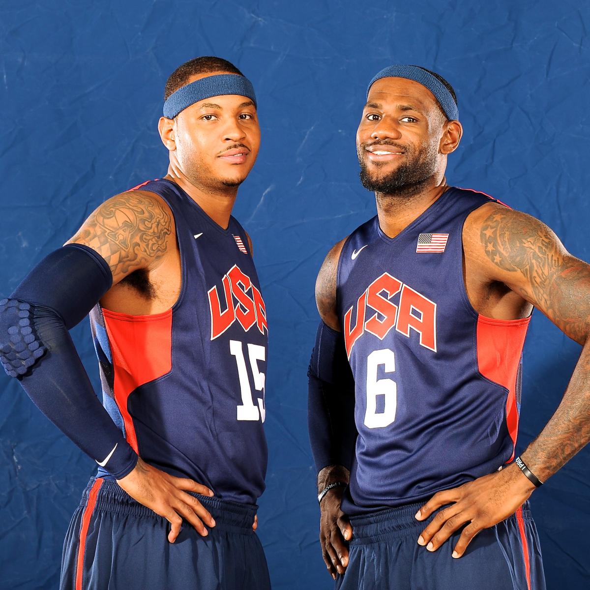 ¿Cuánto mide Carmelo Anthony? - Altura - Real height MeloLeBron_crop_exact