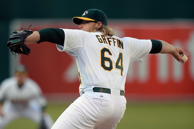 Griffin, Not Colon, to Open Second Half for A's