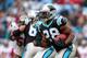 CHARLOTTE, NC - NOVEMBER 18: Jonathan Stewart #28 of the Carolina Panthers during their game at Bank of America Stadium on November 18, 2012 in Charlotte, North Carolina. (Photo by Streeter Lecka/Getty Images)