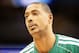 Feb 19, 2013; Denver, CO, USA; Boston Celtics center Fab Melo (13) warming up before the first half against the Denver Nuggets at the Pepsi Center. The Nuggets won 97-90. Mandatory Credit: Chris Humphreys-USA TODAY Sports