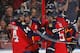 SUNRISE, FL - MARCH 5: Tomas Kopecky #82 of the Florida Panthers is congratulated by teammates after scoring a first period goal against the Winnipeg Jets at the BB&T Center on March 5, 2013 in Sunrise, Florida. (Photo by Joel Auerbach/Getty Images)
