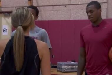 Oklahoma Basketball Players Enjoy a Game of 'Horse'