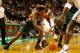 BOSTON, MA - NOVEMBER 02: Rajon Rondo #9 of the Boston Celtics fights for the ball against Brandon Jennings #3 of the Milwaukee Bucks during the game on November 2, 2012 at TD Garden in Boston, Massachusetts. NOTE TO USER: User expressly acknowledges and agrees that, by downloading and or using this photograph, User is consenting to the terms and conditions of the Getty Images License Agreement. (Photo by Jared Wickerham/Getty Images)