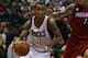 MILWAUKEE, WI - APRIL 28: Monta Ellis #11 of the Milwaukee Bucks drives past Chris Andersen #11 of the Miami Heat in Game Four of the Eastern Conference Quarterfinals during the 2013 NBA Playoffs at the Bradley Center on April 28, 2013 in Milwaukee, Wisconsin. The Heat defeated the Bucks 88-77. NOTE TO USER: User expressly acknowledges and agrees that, by downloading and or using this photograph, User is consenting to the terms and conditions of the Getty Images License Agreement. (Photo by Jonathan Daniel/Getty Images)