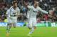 MADRID, SPAIN - APRIL 03: Gonzalo Higuain of Real Madrid celebrates his team's third goal with Sergio Ramos during the UEFA Champions League Quarter Final first leg match between Real Madrid and Galatasaray at Estadio Santiago Bernabeu on April 3, 2013 in Madrid, Spain. (Photo by Gonzalo Arroyo Moreno/Getty Images)