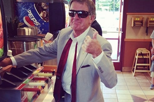Steve Spurrier's Fast Food Swag Breaks the Internet