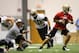 Jun 11, 2013; New Orleans, LA, USA; New Orleans Saints quarterback Drew Brees (9) during organized team activities at the Saints practice facility. Mandatory Credit: Crystal LoGiudice-USA TODAY Sports