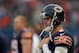 CHICAGO, IL - DECEMBER 02: Jay Cutler #6 of the Chicago Bears watches as the Seattle Seahawks score in the final minute of regulation time at Soldier Field on December 2, 2012 in Chicago, Illinois. The Seahawks defeated the Bears 23-17 in overtime. (Photo by Jonathan Daniel/Getty Images)