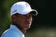 GULLANE, SCOTLAND - JULY 19: Tiger Woods of the United States looks on during the second round of the 142nd Open Championship at Muirfield on July 19, 2013 in Gullane, Scotland. (Photo by Andy Lyons/Getty Images)