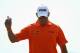 GULLANE, SCOTLAND - JULY 20: Lee Westwood of England reacts after making an eagle putt on the 5th hole during the third round of the 142nd Open Championship at Muirfield on July 20, 2013 in Gullane, Scotland. (Photo by Matthew Lewis/Getty Images)