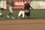 Watch: Skydiver Dropkicks College Baseball Player