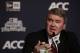 NEW YORK, NY - JUNE 25: John Swofford, ACC Commissioner (C) addresses the media during a press conference to announce the New Era Pinstripe Bowl's multi-year partnership with the Atlantic Coast Conference at Yankee Stadium on June 25, 2013 in the Bronx borough of New York City. (Photo by Jason Szenes/Getty Images)