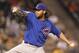 May 21, 2013; Pittsburgh, PA, USA; Chicago Cubs relief pitcher James Russell (40) pitches against the Pittsburgh Pirates during the sixth inning at PNC Park. The Pittsburgh Pirates won 5-4. Mandatory Credit: Charles LeClaire-USA TODAY Sports