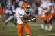 MANHATTAN, KS - NOVEMBER 3: Wide receiver Josh Stewart #5 of the Oklahoma State Cowboys runs with the ball against the Kansas State Wildcats at Bill Snyder Family Football Stadium on November 3, 2012 in Manhattan, Kansas. (Photo by Ed Zurga/Getty Images)