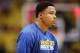 Apr 20, 2013; Denver, CO, USA; Golden State Warriors guard Kent Bazemore (20) before game one of the first round of the 2013 NBA Playoffs against the Denver Nuggets at the Pepsi Center. Mandatory Credit: Chris Humphreys-USA TODAY Sports
