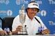 GULLANE, SCOTLAND - JULY 21: Phil Mickelson of the United States holds the Claret Jug as he answers questions after winning the 142nd Open Championship at Muirfield on July 21, 2013 in Gullane, Scotland. (Photo by Stuart Franklin/Getty Images)