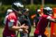 Jun 4, 2013; Philadelphia, PA, USA; Philadelphia Eagles head coach Chip Kelly watches as quarterbacks Nick Foles (9) and Dennis Dixon (3) drop back to pass during minicamp at the NovaCare Complex. Mandatory Credit: Howard Smith-USA TODAY Sports
