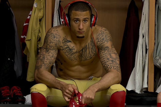 COLIN KAEPERNICK DOES NOT CARE WHAT YOU THINK ABOUT HIS TATTOOS