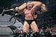 Brock Lesnar F-5s The Rock at SummerSlam '02 (Photo by WW)