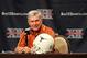Mack Brown took a mostly conservative approach to the Big 12 Media Days on Tuesday.