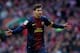 BILBAO, SPAIN - APRIL 27: Lionel Messi of FC Barcelona celebrates scoring their opening goal during the La Liga match between Athletic Club de Bilbaoand FC Barcelona at San Mames Stadium on April 27, 2013 in Bilbao, Spain. (Photo by Gonzalo Arroyo Moreno/Getty Images)