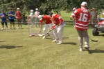 Video: NHL Stars Lose to Golfers in Ball Hockey