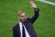 BARCELONA, SPAIN - MAY 05: Head coach Josep Guardiola of FC Barcelona acknowledge the fans at the end of the La Liga match between FC Barcelona and RCD Espanyol at Camp Nou on May 5, 2012 in Barcelona, Spain. This is Guardiola's last match. (Photo by David Ramos/Getty Images)