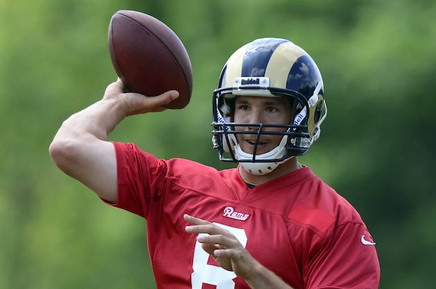 New tight end Cook gets a workout at Camp Bradford : Sports