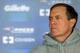 FOXBORO, MA - MAY 3: Bill Belichick, coach of the New England Patriots, speaks to the media before the New England Patriots Rookie Camp at Gillette Stadium on May 3, 2013 in Foxboro, Massachusetts. (Photo by Jim Rogash/Getty Images)