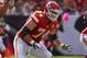 October 14, 2012; Tampa, FL, USA; Kansas City Chiefs tackle Eric Winston (74) against the Tampa Bay Buccaneers during the second half at Raymond James Stadium. Tampa Bay Buccaneers defeated the Kansas City Chiefs 38-10. Mandatory Credit: Kim Klement-USA TODAY Sports