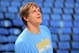 DENVER, CO - APRIL 23: Timofey Mozgov #25 of the Denver Nuggets warms up prior to facing the Golden State Warriors during Game Two of the Western Conference Quarterfinals of the 2013 NBA Playoffs at the Pepsi Center on April 23, 2013 in Denver, Colorado. The Warriors defeated the Nuggets 131-117. NOTE TO USER: User expressly acknowledges and agrees that, by downloading and or using this photograph, User is consenting to the terms and conditions of the Getty Images License Agreement. (Photo by Doug Pensinger/Getty Images)