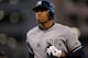 DETROIT, MI - OCTOBER 18: Alex Rodriguez #13 of the New York Yankees reacts as he walsk back towards the dugout after he pinch hit and flied out in the top of the sixth inning against the Detroit Tigers during game four of the American League Championship Series at Comerica Park on October 18, 2012 in Detroit, Michigan. (Photo by Jonathan Daniel/Getty Images)