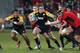 CHRISTCHURCH, NEW ZEALAND - JULY 05: Sam Cane of the Cheifs fends off Wyatt Crockett of the Crusaders during the round 19 Super Rugby match between the Crusaders and the Chiefs at AMI Stadium on July 5, 2013 in Christchurch, New Zealand. (Photo by Joseph Johnson/Getty Images)