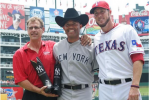 Mo Receives Custom Cowboy Boots, Hat from Rangers