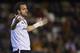 VALENCIA, SPAIN - APRIL 07: Roberto Soldado of Valencia reacts during the La Liga match between Valencia CF and Real Valladolid CF at Estadio Mestalla on April 7, 2013 in Valencia, Spain. (Photo by Manuel Queimadelos Alonso/Getty Images)