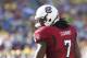 January 1,2013; Tampa, FL, USA; South Carolina Gamecocks defensive end Jadeveon Clowney (7) against the Michigan Wolverines during the second half of the 2013 Outback Bowl at Raymond James Stadium. South Carolina Gamecocks defeated the Michigan Wolverines 33-28. Mandatory Credit: Kim Klement-USA TODAY Sports