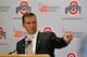 COLUMBUS, OH - NOVEMBER 28: Urban Meyer speaks to the media after being introduced as the new head coach of Ohio State football on November 28, 2011 in Columbus, Ohio. (Photo by Jamie Sabau/Getty Images)