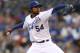 KANSAS CITY, MO - APRIL 23: Ervin Santana #54 of the Kansas City Royals pitches in the first inning against the Los Angeles Angels of Anaheim at Kauffman Stadium on April 23, 2012 in Kansas City, Missouri. (Photo by Ed Zurga/Getty Images)