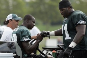 Maclin Carted off Field with Apparent Leg Injury