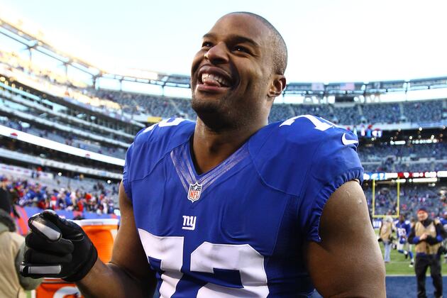 Osi Umenyiora will play hybrid DE-OLB role in Falcons defense