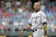 Jul 13, 2013; Philadelphia, PA, USA; Chicago White Sox right fielder Alex Rios (51) walks onto the field in the eleventh inning against the Philadelphia Phillies during game one of a doubleheader at Citizens Bank Park. The White Sox defeated the Phillies, 5-4 in eleven innings. Mandatory Credit: Eric Hartline-USA TODAY Sports