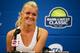STANFORD, CA - JULY 22: Agnieszka Radwanska of Poland speaks at a press conference during Day 1 of the Bank of the West Classic at Stanford University Taube Family Tennis Stadium on July 22, 2013 in Stanford, California. (Photo by Ezra Shaw/Getty Images)