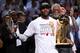 MIAMI, FL - JUNE 20: LeBron James #6 of the Miami Heat celebrates after defeating the San Antonio Spurs 95-88 to win Game Seven of the 2013 NBA Finals at AmericanAirlines Arena on June 20, 2013 in Miami, Florida. NOTE TO USER: User expressly acknowledges and agrees that, by downloading and or using this photograph, User is consenting to the terms and conditions of the Getty Images License Agreement. (Photo by Mike Ehrmann/Getty Images)