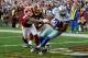 LANDOVER, MD - NOVEMBER 20: Laurent Robinson #81 of the Dallas Cowboys catches a touchdown pass in front of DeAngelo Hall #23 of the Washington Redskins during the second half at FedExField on November 20, 2011 in Landover, Maryland. (Photo by Rob Carr/Getty Images)