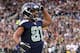 SEATTLE, WA - SEPTEMBER 24: Golden Tate #81 of the Seattle Seahawks celebrates after he scored a 41-yard touchdown reception in the second quarter against the Green Bay Packers at CenturyLink Field on September 24, 2012 in Seattle, Washington. (Photo by Otto Greule Jr/Getty Images)